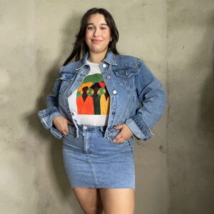 Chaqueta vaquera tachuela