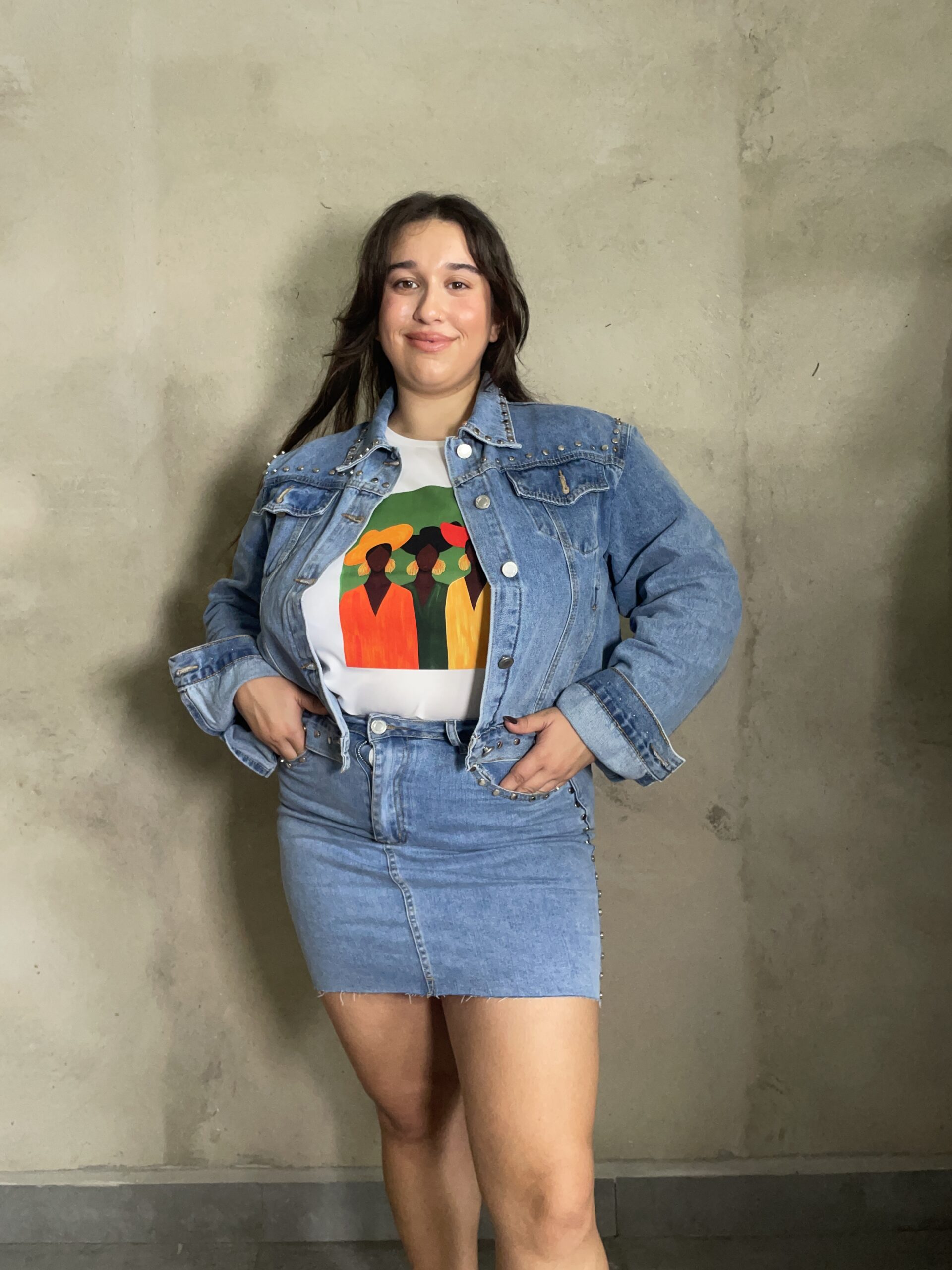 Chaqueta vaquera tachuela