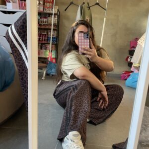 pantalón leopardo lineas