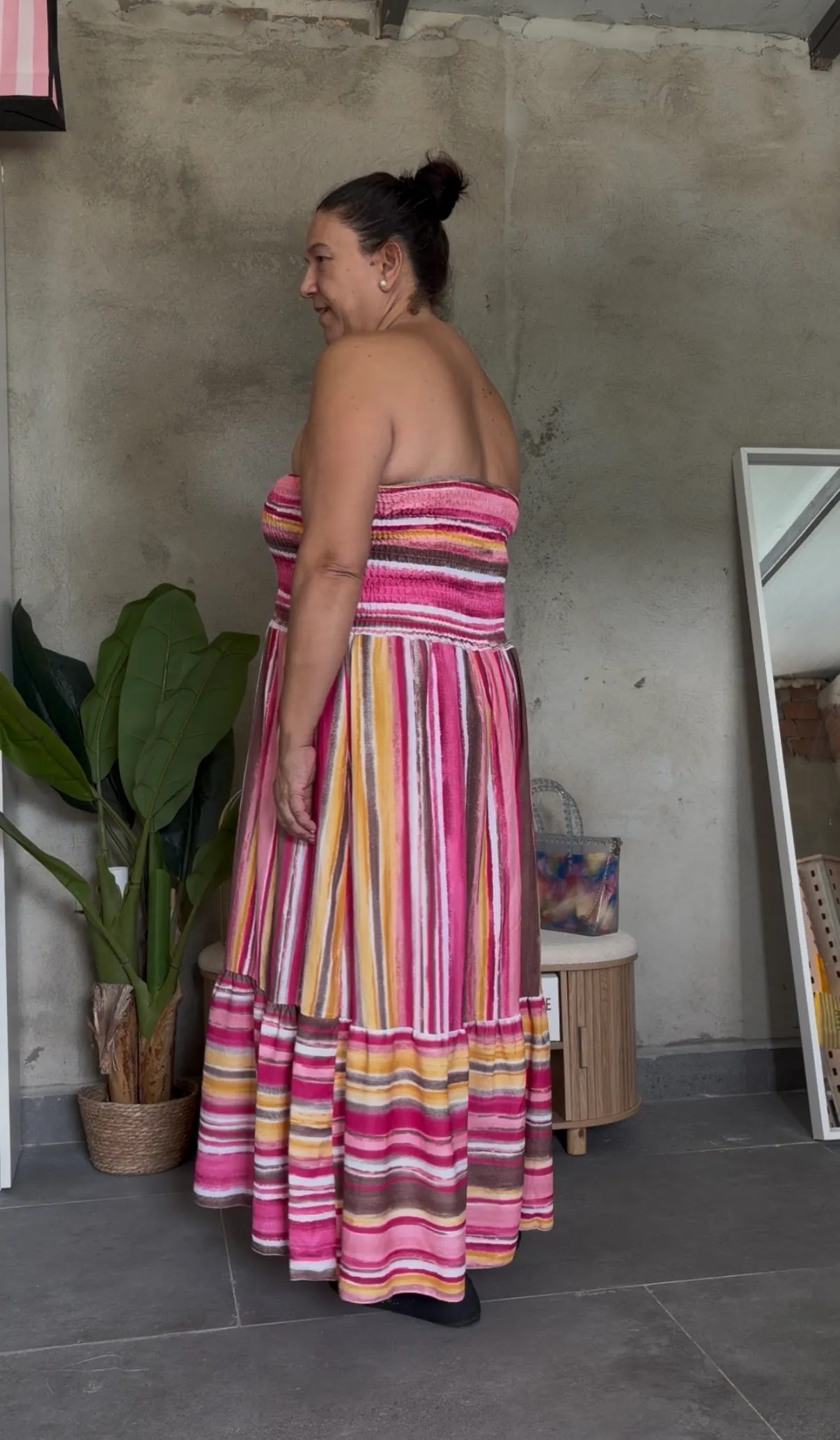 Vestido rayas curvy - Imagen 2