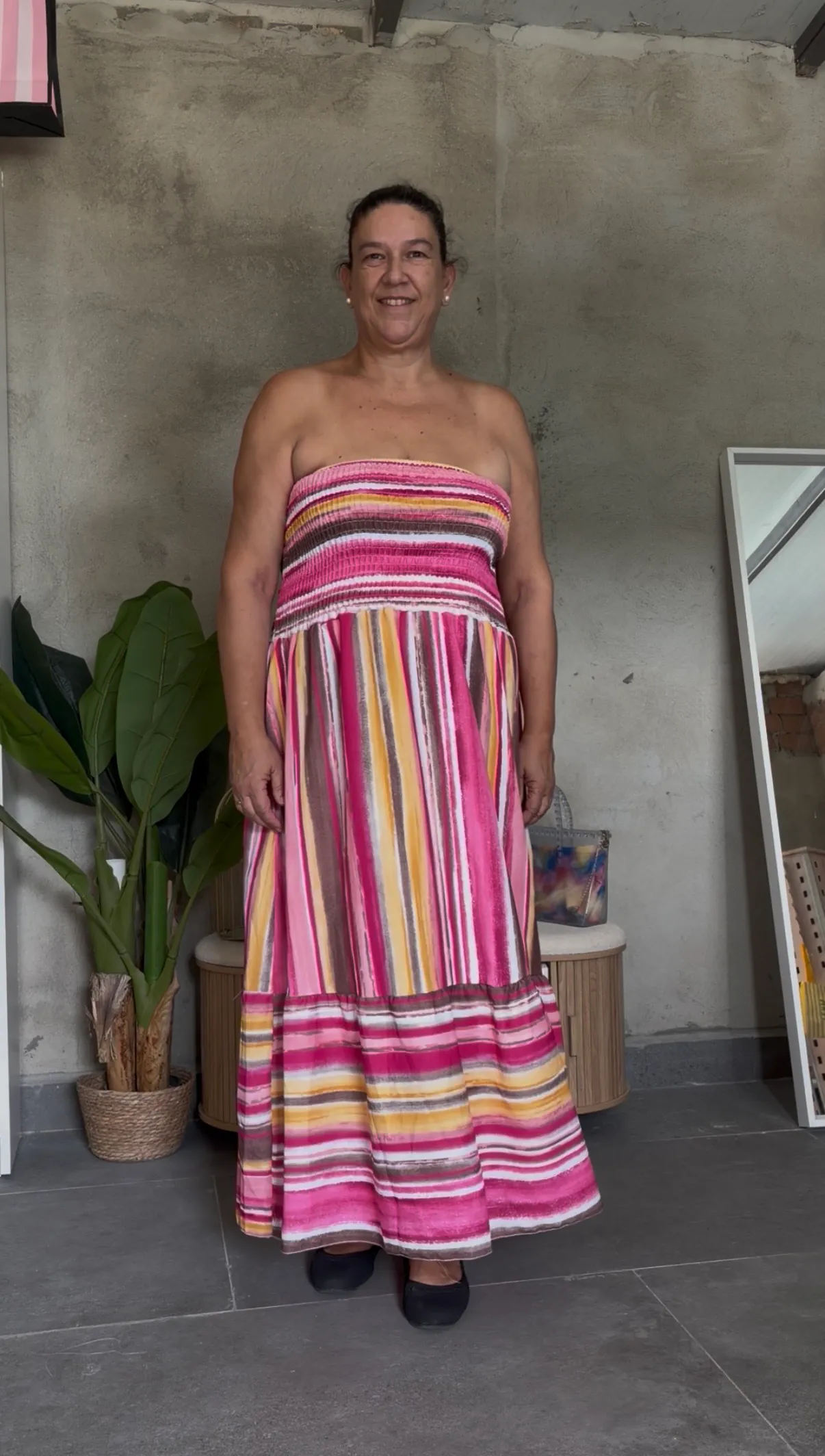 Vestido rayas curvy - Imagen 3