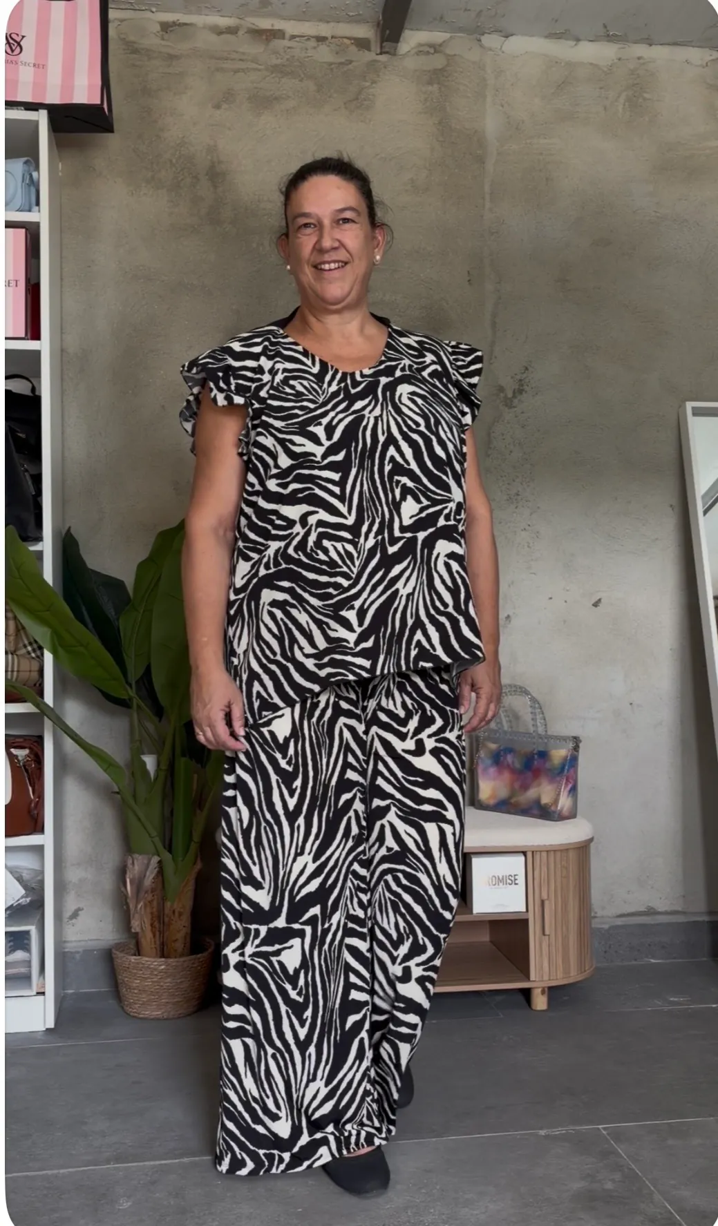 pantalón zebra